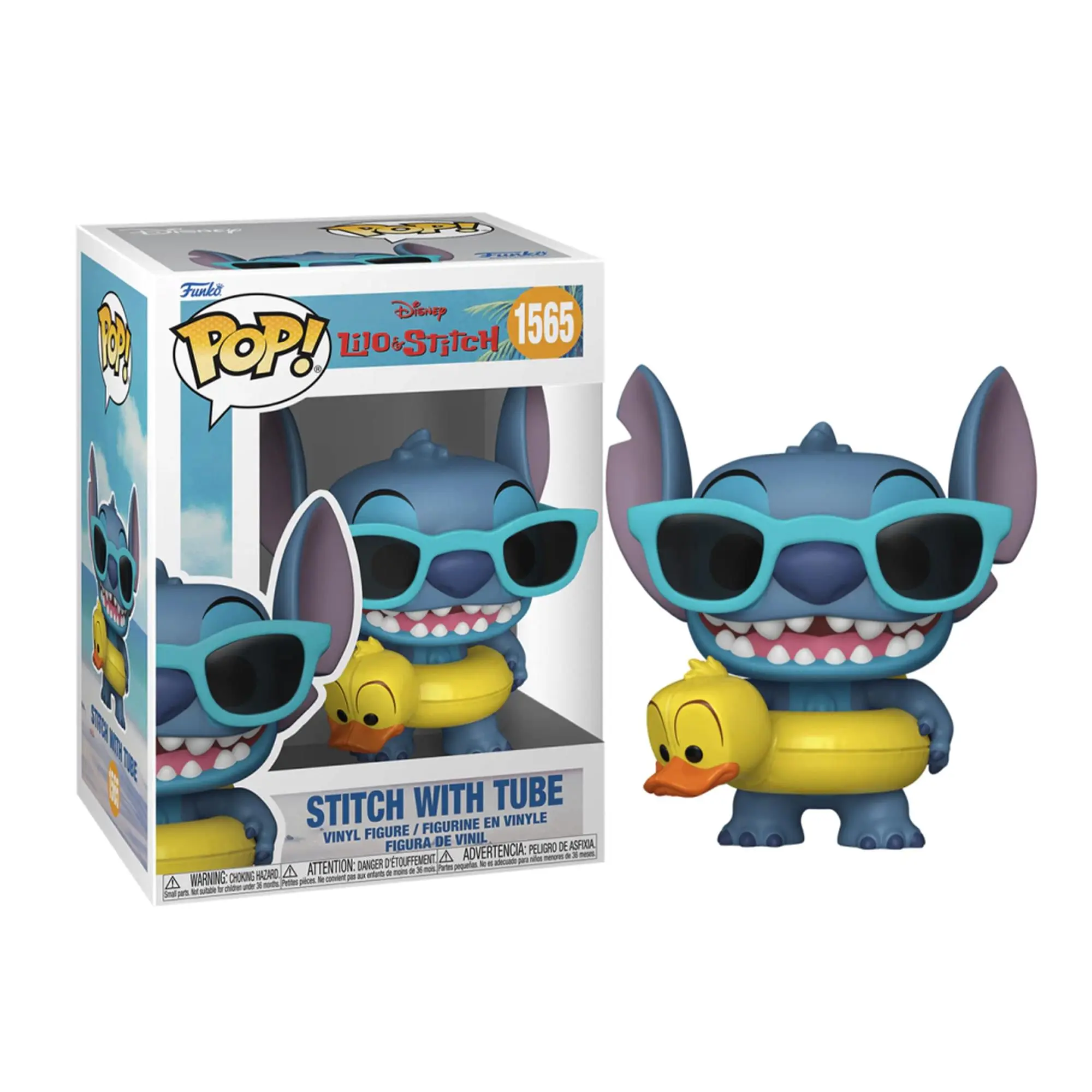 Disney Lilo & Stitch Funko POP Action Figure, Stitch With Tube, Collectible Figure Decor