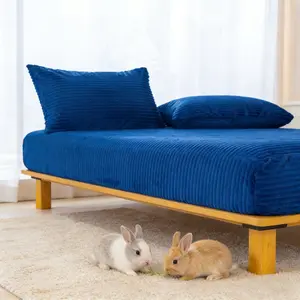 King/queen Size Bedding Set, Soft Faux Rabbit Fur Fabric, Anti-Wrinkle &, Includes Flat Sheets & Pillowcases (no Pillows)