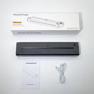 Wireless Portable A4 Tattoo Printer, Thermal Tattoo Transfer Stencil Printer, 10pcs Transfer Paper, Compatible with Smartphone & PC, Portable Handheld Printer