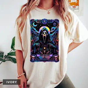 Halloween Ghostface The Killer Tarot Card Shỉt, Horror Fan SHIRT, Horror Movie T-Shirt, halloween shirt