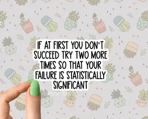 funny statistics sticker, cute rock stickers, geologist stickers, funny stickers, funny rock stickers, rock collector stickers waterproof 3"