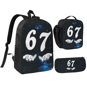 67 Emoji Stickers Backpack - Stylish Design for Students Professionals & Travelers Ideal for School Work or Leisure