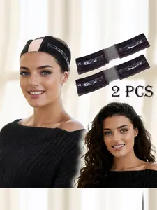 2 pcs Women's Adjustable Lace Wig Headband, High-Quality No Glue Velvet Grip, Strengthened Transparent Lace Bands, Secure Fit, Easy Wear, Breathable, Wig Grip Cap