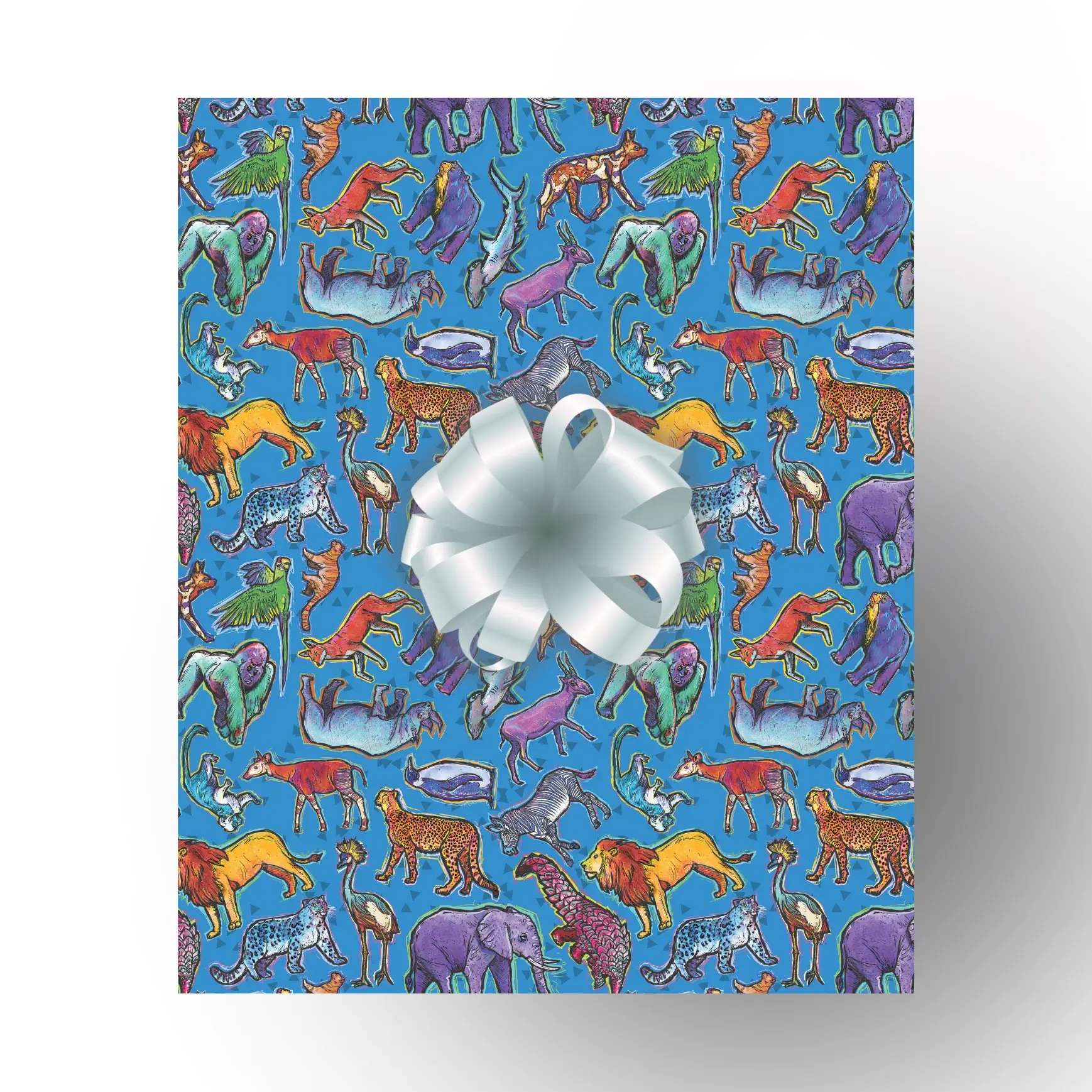 Wildlife Conservation Network Wrapping Paper - 100% Recyclable & Compostable - Wonderful World of Wildlife