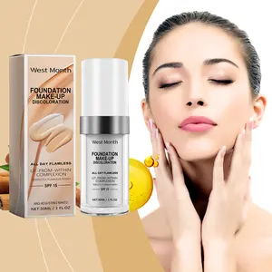WEST MONTH Auto-Adjust Temperature Concealer Foundation Hybrid - Hydrating Cosmetic, Body Coverage Perfector, Flawless Natural Coverage, Smooth, Blendable, Long-Lasting, Non-Drying, Fade-Resistant, Cleansing,summervibes outdoorfun