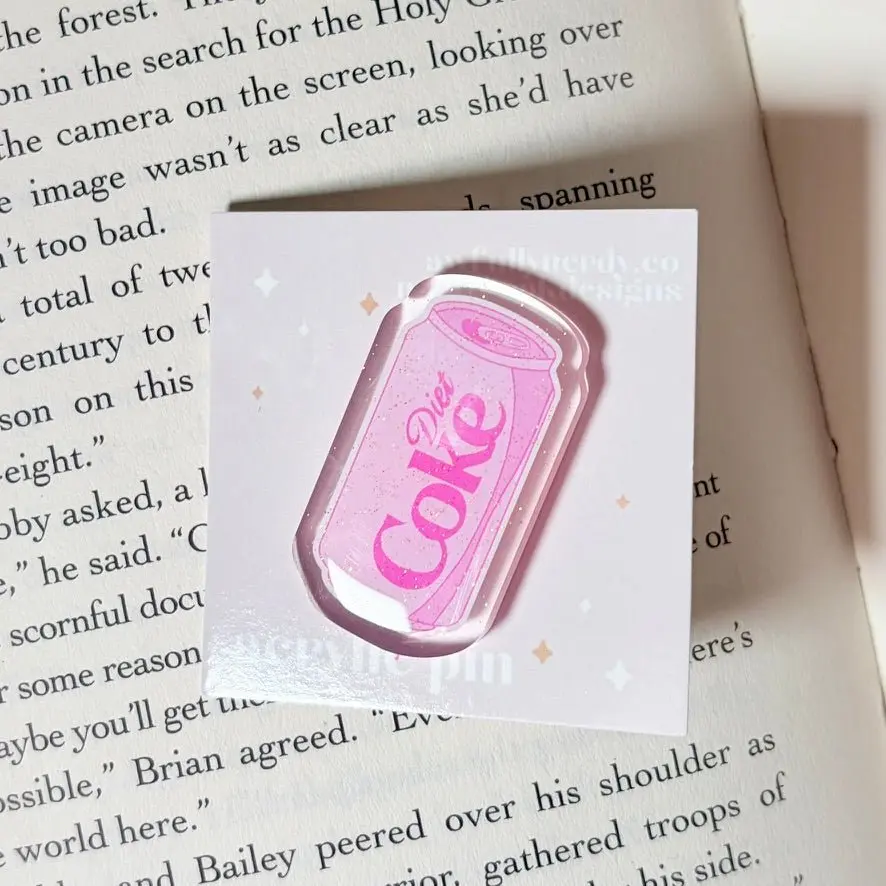 Diet Sparkle Acrylic Pin