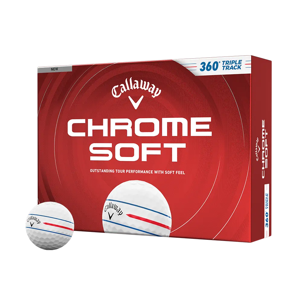 Callaway Golf Chrome Soft 360 Triple Track Golf Balls in White