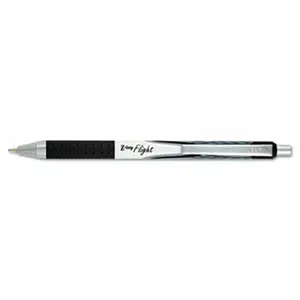 Zebra Pen Corporation  Z-Grip Retractable Flight Pen, Black - 1 Dozen, Ballpoint Pen Set, Smooth Writing Pens