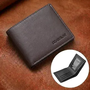 Men's Soft Leather Bifold Wallet – Multiple Card Slots, Slim Design, Business & Everyday Wallet