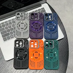 Ultra-Cooling Vented Shockproof Case for iPhone 17/16/15/14/13/12/11 with Magnetic&Lens Mount