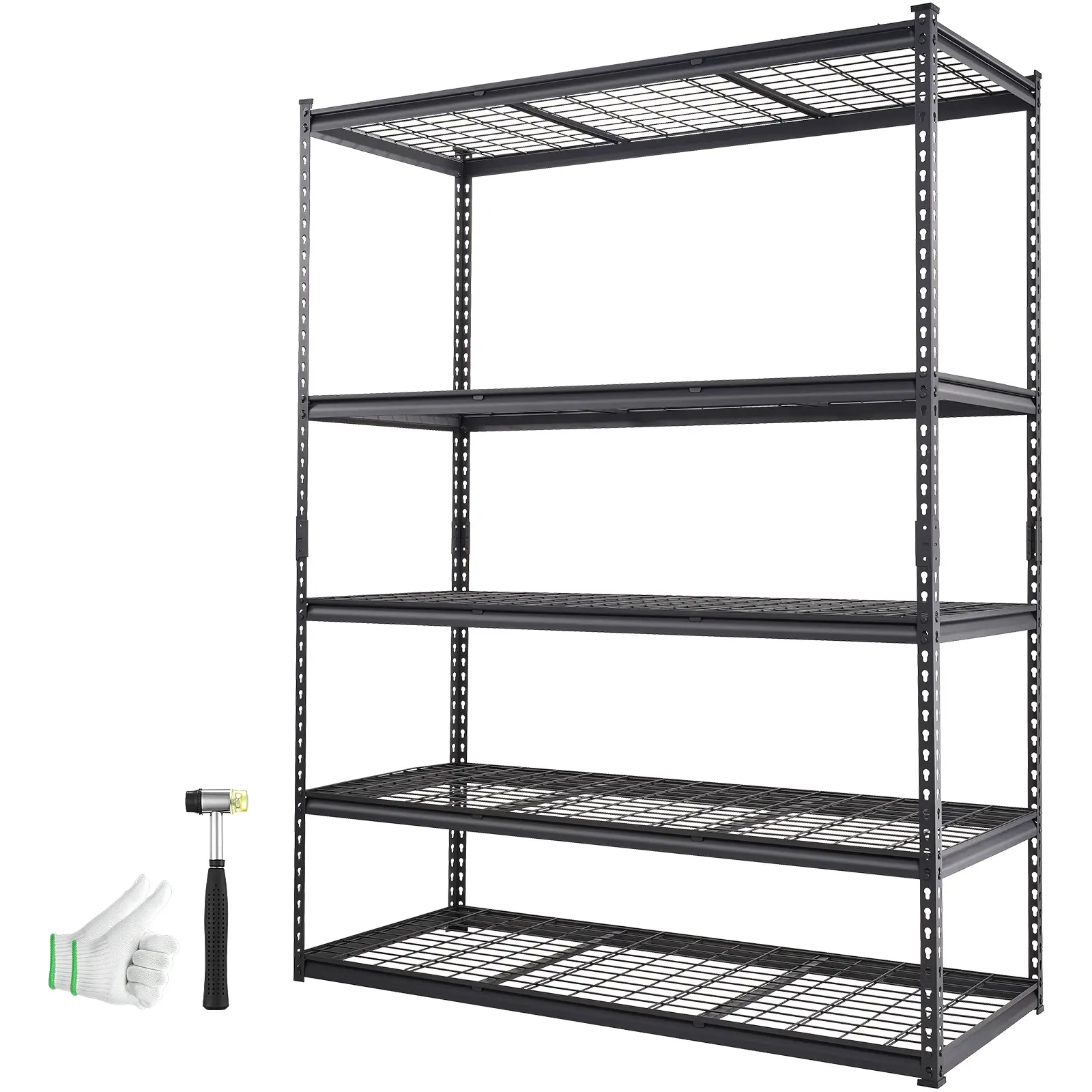 【summerfinds】VEVOR Wire Shelving Unit, garage shelving unit heavy duty, 5-Tier 2000 lbs Capacity 36×16×72 Inch NSF Adjustable Metal Storage Rack for Kitchen, Pantry, Basement, Warehouse - Black, Adjustable Metal Racks, Durable Steel Stand, Garage Organ