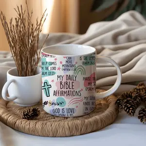 My Daily Bible Affirmations Mug, Faithful Christian Mug, Bible Affirmations, Religious Christian Mug, Bible Quotes Mug