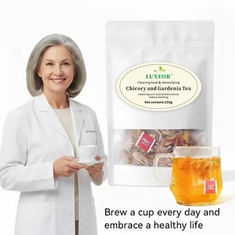 Chicory and Gardenia Herbal Tea Ready to Eat Convenient Beautify & Nourish | Orange Peel & Chrysanthemum –Cool Relief from Heat| 30 Tea Bags Healthy Vegan