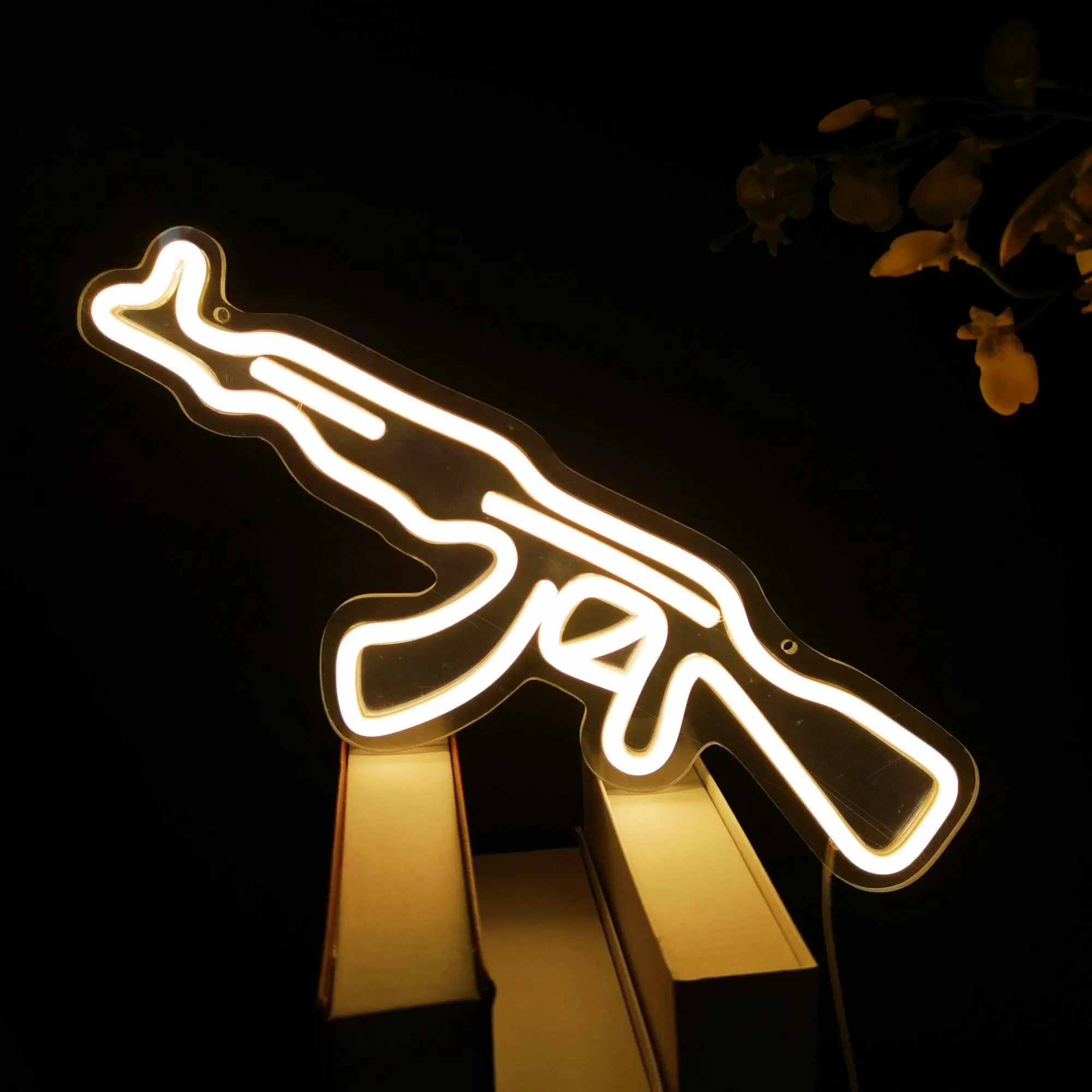 Creative 3D Wall Art LED Lighted Neon Sign, USB Powered LED Neon Light, Decorative Neon Sign for Man Gift, Game Room Bedroom Party Wall Decor, Home Decor Lighting, Led Decoration