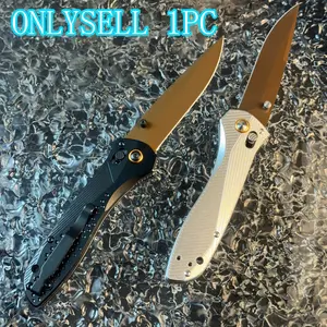 Lightweight Folding Knife 710, Silver Multi-Hole Handle, Blade, Quick-Open Mechanism, Edc Outdoor Survival, Perfect Gift