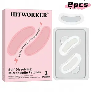 Hitworker Micro Needle Eye Mask, Under Eye Patches, Hyaluronic Acid Soluble Wrinkle Relief, Gentle Care, Daily Use for Lazy People, Facial Cleansing Tool