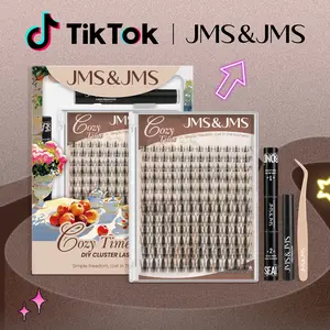 Fairy Lash Kit l JMS&JMS Spiky Manga Clusters,【NO BRUSH】0.03mm Invisible Clear Band,DIY Anime Cartoon Doll Wet Cat Eyelash Extension at Home,Babyface Roundface Beginner-Friendly #SummerVibes #tiktokshopmemorialday outdoorfun