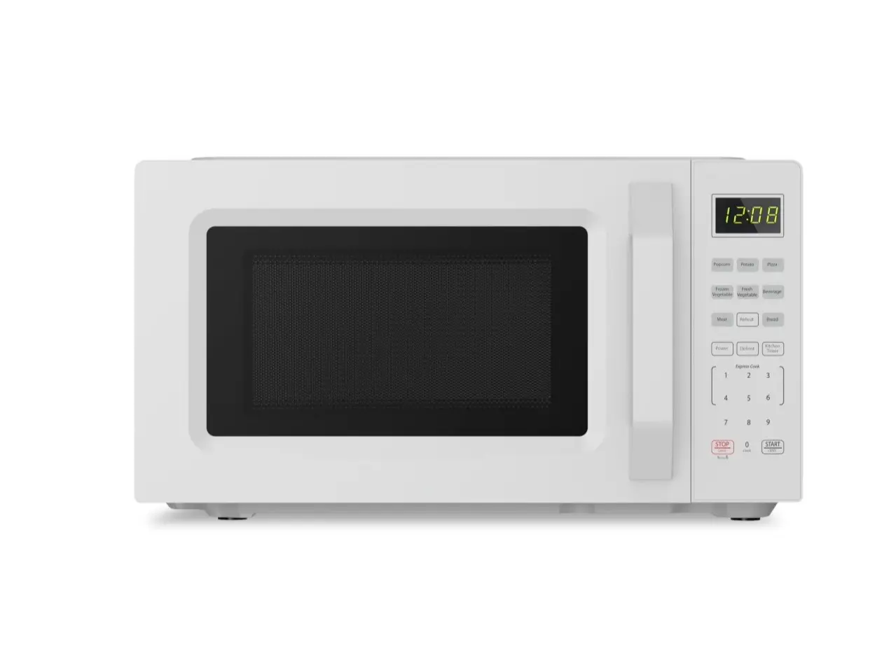 0.7 cu ft Microwave Oven, 700W Countertop Microwave Oven with Auto Cook Menu, White