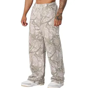 New Mens Camo Baggy Sweats Joggers Comfort Sweatpants S-4XL  Men's Loose Fit Athletic Pants Baggy Men's Workout Trousers Casual Weekend Wear Outdoor Activities loose casual sweatpants