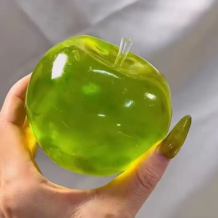 Squishy Green apple Stress ball | Slow rising sensory fidget toy | Relaxing squeeze toy for kids & adults
