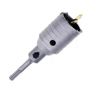 65mm2.5"Concrete Hole  with 220mm SDS Plus Shank Connecting Rod for Cement Brick Concrete Stone Wall (65mm)