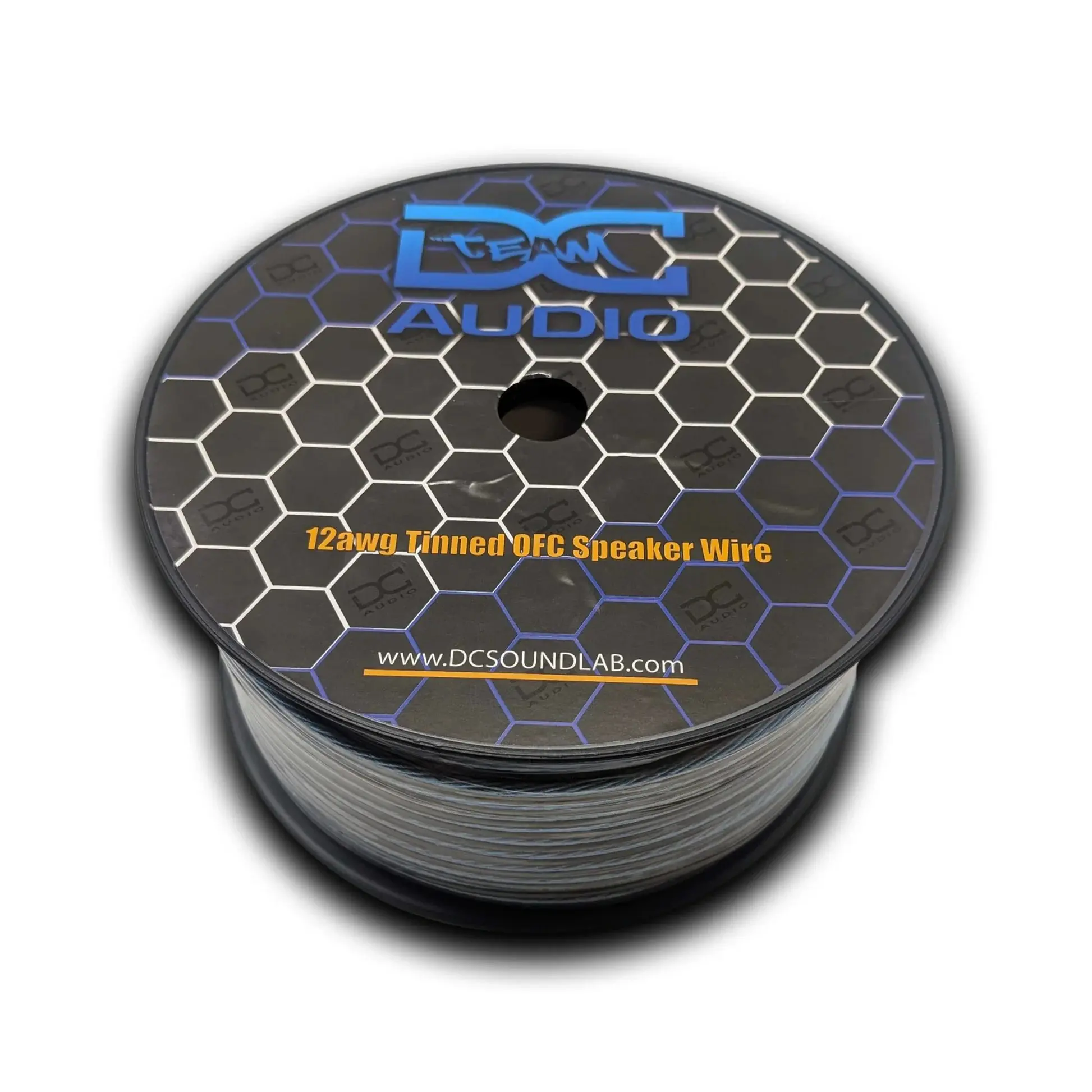 DC Audio 12 AWG OFC Oxygen-Free Copper Speaker Wire Cable - 400 ft Full Spool, High Current, for Professional Install, Door Speakers Accessories