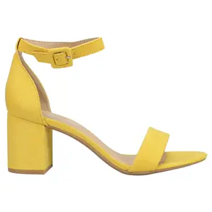 CL by Laundry Womens Jody Block  Dress Sandals Mid Heel 2-3" - Yellow
