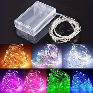 10m 100 LED Battery Powered LED Copper Wire Fairy String Light Waterproof For Garden Outdoor Party Christmas Decor