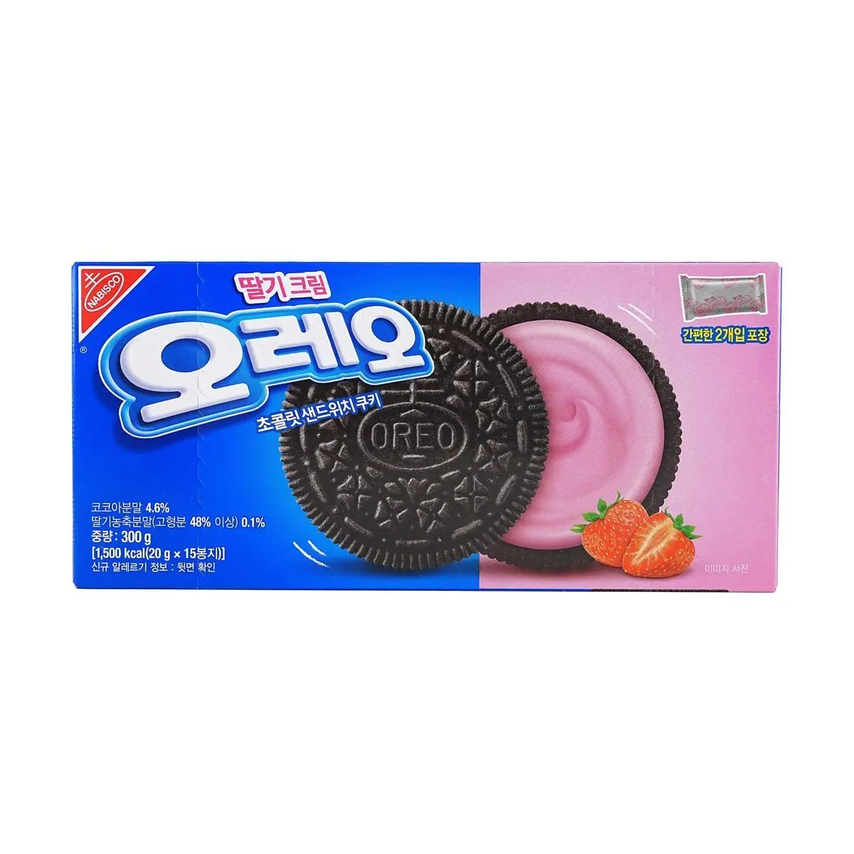 Oreo Korea Strawberry Cream Biscuits, 10.58oz Oreo Korea Strawberry Cream Biscuits, 10.58oz