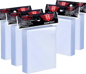 500 Clear Penny Card Sleeves | Soft Plastic Protectors for Standard Trading, Sports & MTG Cards