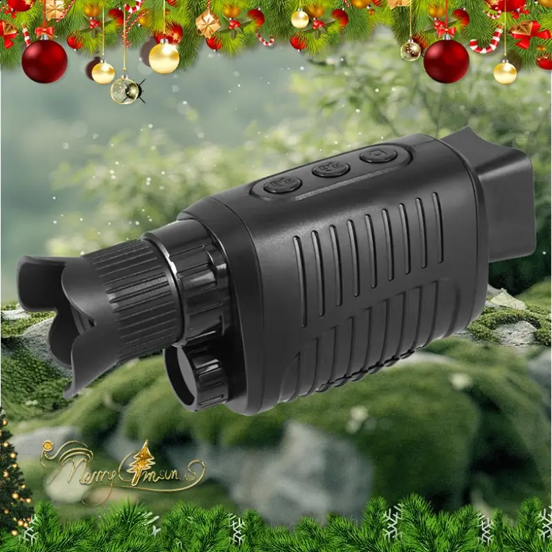 [HD Night Vision Scope] 10X High Definition Night Vision Scope - Image and Video Capture, 25mm Objective Lens, Manual Focus, ABS Material - for Outdoor Camping, Wildlife Observation, Survival, Ages 14+