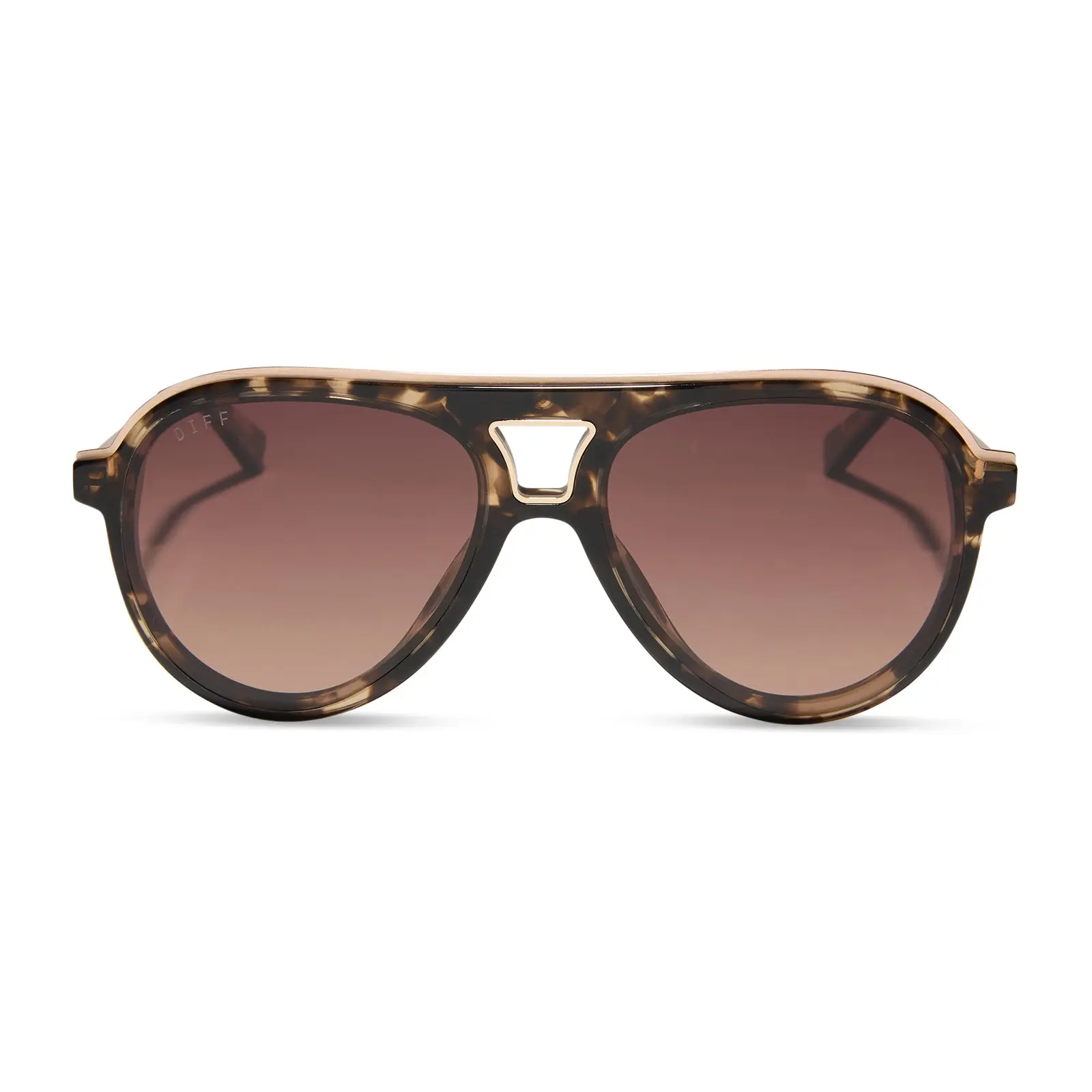 DIFF Tosca III Designer Oversized Aviator Sunglasses