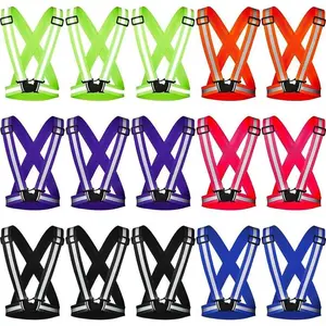 Adjustable Safety Vest High Visibility Reflective Running Belt correction abdominal sweat