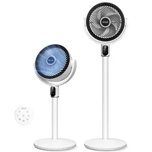 LEVOIT R382 CoreBreeze 2.0 Air Circulator Fan, 16dB Quiet, 5 Speeds, 12H Timer, Remote Control, Energy Saving Fan for Bedroom Home Office