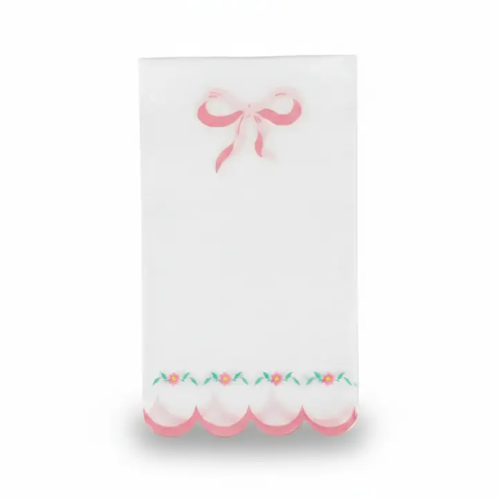 Pink Bow Coquette Luncheon Napkins (Set of 16)