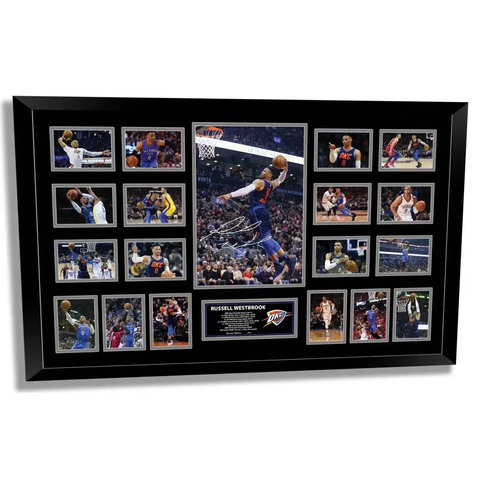 Russell Westbrook Oklahoma City Poster Signed Photo Limited Edition, Gift For Fans ( Unframed - Print Only )
