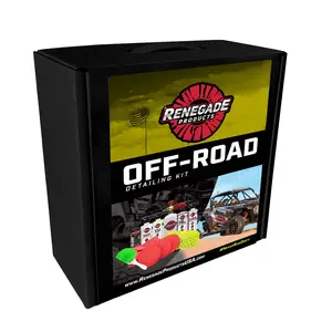 Renegade Products | Off-Road Detailing Kit – Wash, Shine & Protect Kit for ATVs, Trucks & Trail Rigs w/ Foam Cannon & Brushes