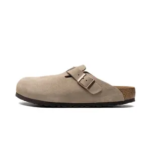 Boston Soft Footbed "Suede Taupe" 560771