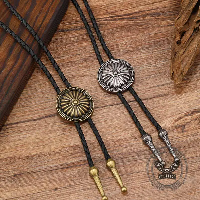 GTHIC 100cm Western Fusion Vintage Celtic Pattern Zinc Alloy Cowboy Bolo Tie, Everyday Fashion Jewelry Accessory for Men, Necklaces For Women
