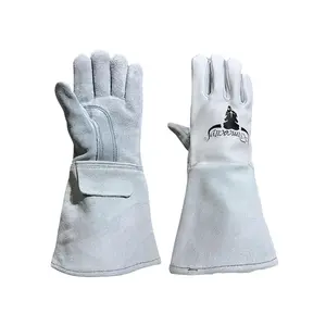 White Stick Welding Gloves 222's