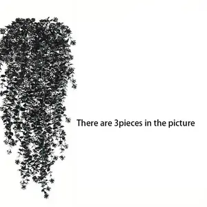 Set of 3 Elegant Artificial Hanging Flowers, Realistic Leaf Vine for Indoor Outdoor Wedding Halloween Fall Decorations Home Decoration Bouquet