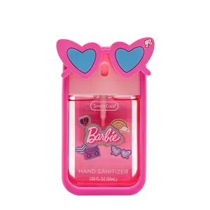 Smart Care Barbie Hand Sanitizer Sprays with Case and Wristlet, 1.69oz, Assorted Scents, Kills 99% Germs