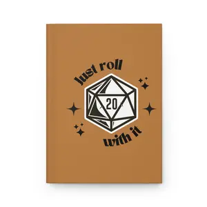 Funny Dungeons and Dragons Hardcover Journal Matte, RPG Gaming Notebook, Tabletop Roleplaying Diary, Dungeon Master Gift, DND Planner