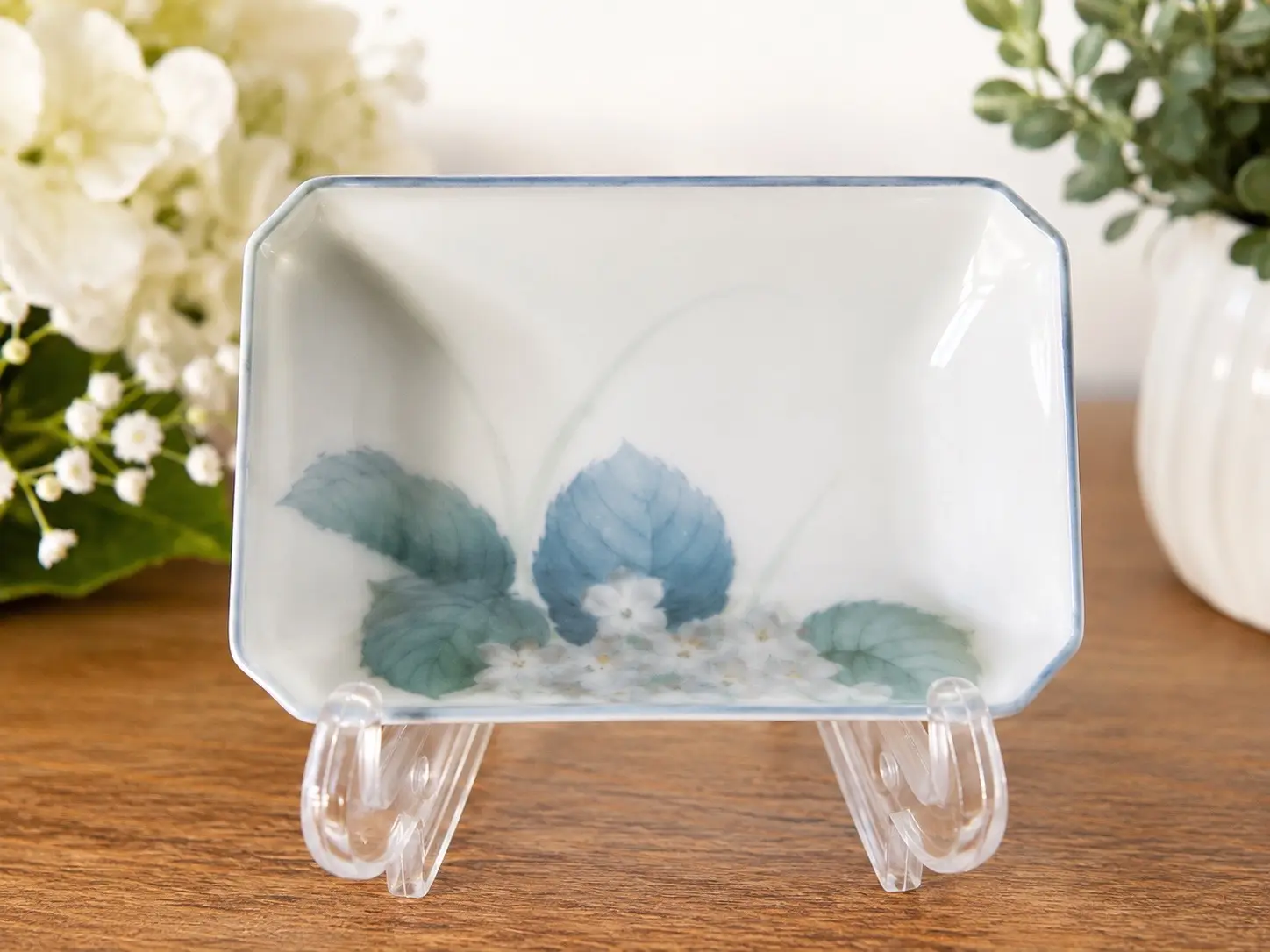 Vintage Japanese Hand-Painted Porcelain Trinket Dish | Floral Jewelry Ring Holder | Collectible Catchall Tray