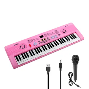 61-Key Electronic Piano for Kids Beginners - Portable Digital Keyboard with Dual Speakers, Mic, 100 Rhythms, 10 Tones, 8 Percussion Panels, Multifunctional Birthday & Christmas Gift