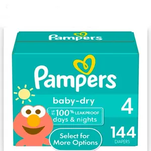 Pampers Baby-Dry Diapers Size 4 - Pack of 144 Pampers Baby-Dry Diapers Size 4 - Pack of 144
