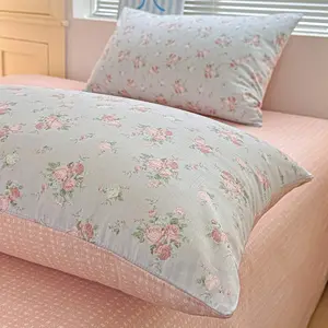 Fresh Small Floral Pillowcases, Cartoon Pillowcases, Single Pack & Twin Pack, High Gram Weight, Soft Comfortable