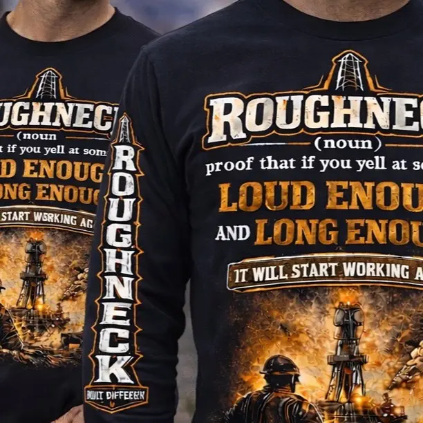 Roughneck Definition Tee – Loud Enough & Long Enough | Oilfield Workwear