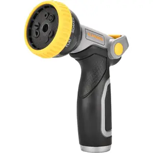 Garden Hose Sprayer Nozzle, 9 Adjustable Hose Nozzles, High-pressure Hand Sprayer for Watering Plants and Lawns, Washing Cars