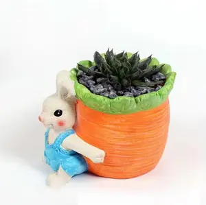 Cute Bunny Cement Planter